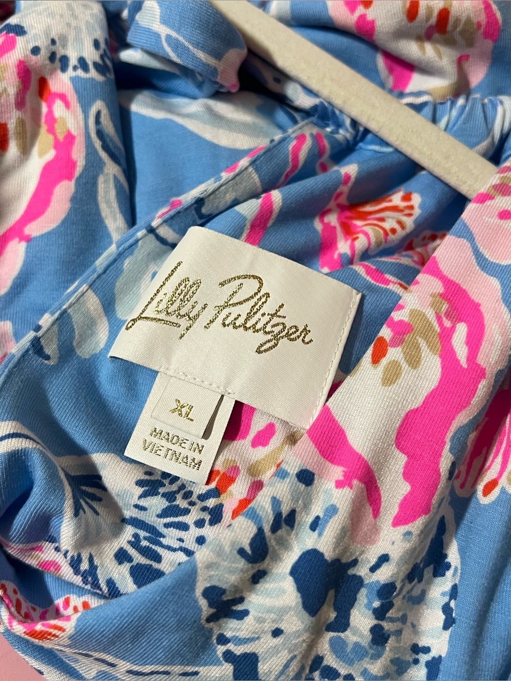 Lilly Pulitzer Camri Halter Romper  Bahamian Rhapsody Print Size XL - Picture 7 of 7